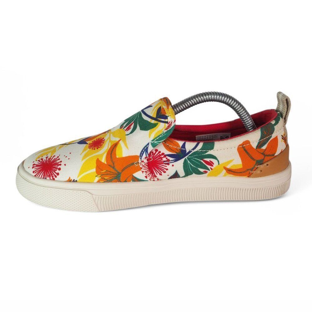 Toms TRVL Lite Floral Print Slip-on Casual Sneakers White Multicolor Women's 5.5 - Picture 6 of 11